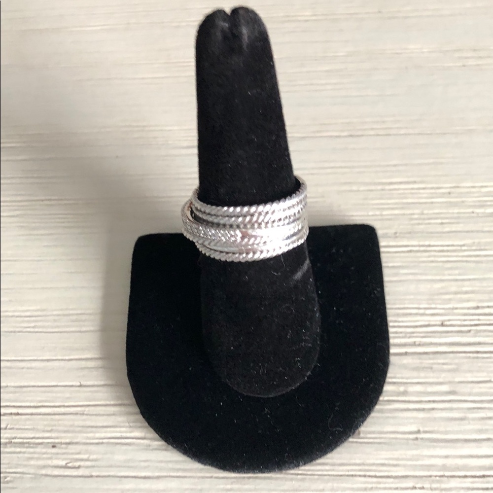 David Yurman Large Diamond Crossover Ring - Picture 4 of 10